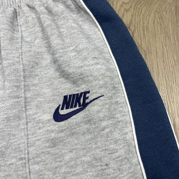 Nike Pants Mens Large Track 80s Joggers Athletic Gray Blue Swoosh Vintage - Picture 3 of 15
